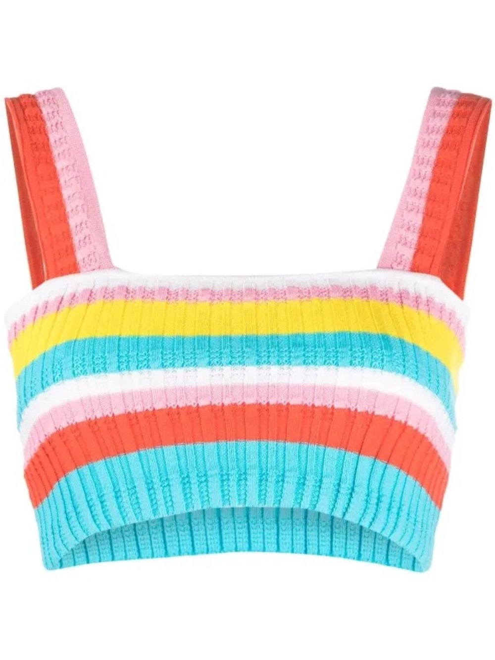 Solid & Striped The Emily Ribbed Crop Tank Top Small